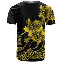 Polynesian Pride Plumeria Flowers T Shirt Polynesian Tribal Yellow Vibe LT9 - Polynesian Pride