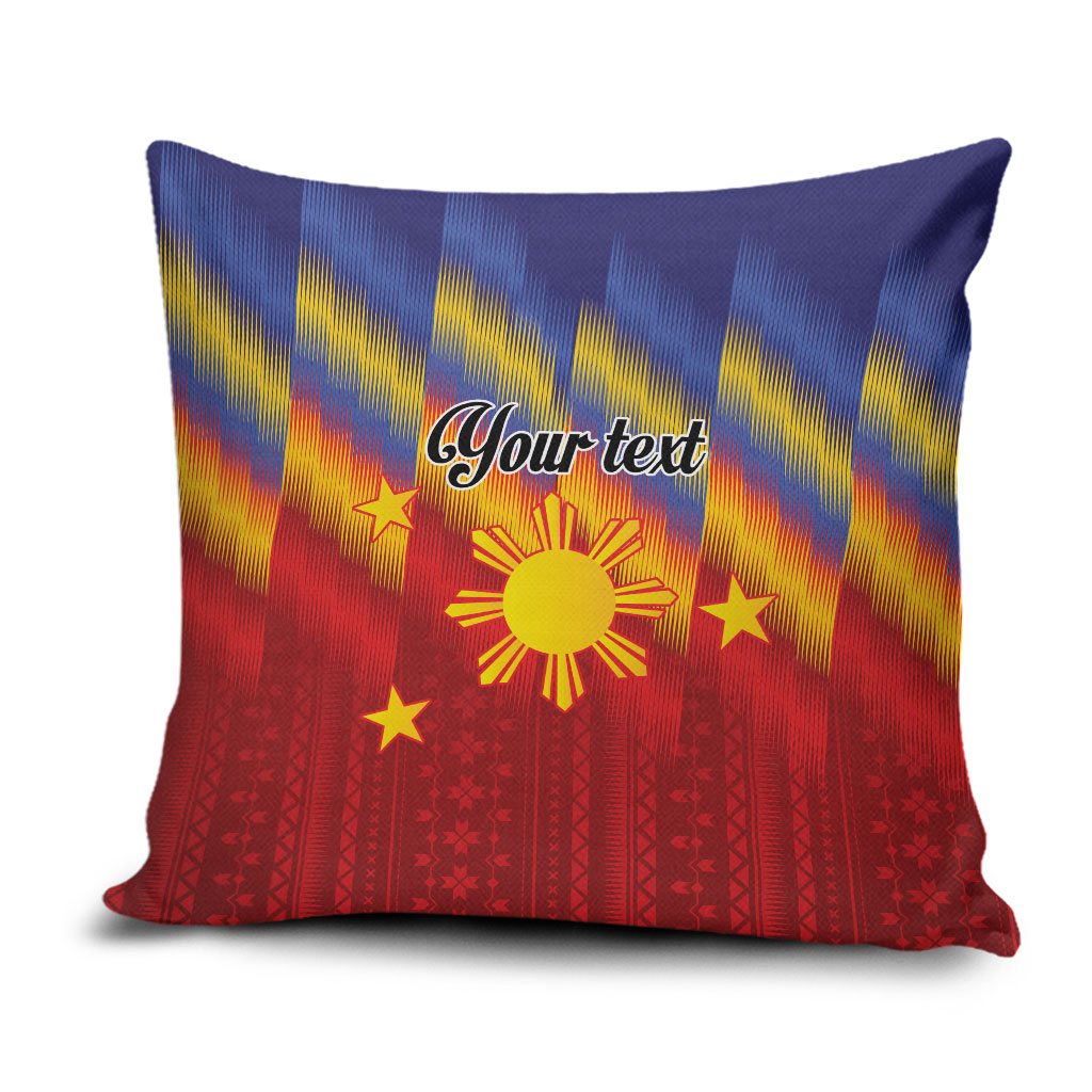 Personalized Philippines Eight Rays Sun Pillow Cover Traditional Filipino Igorot Pattern Motif