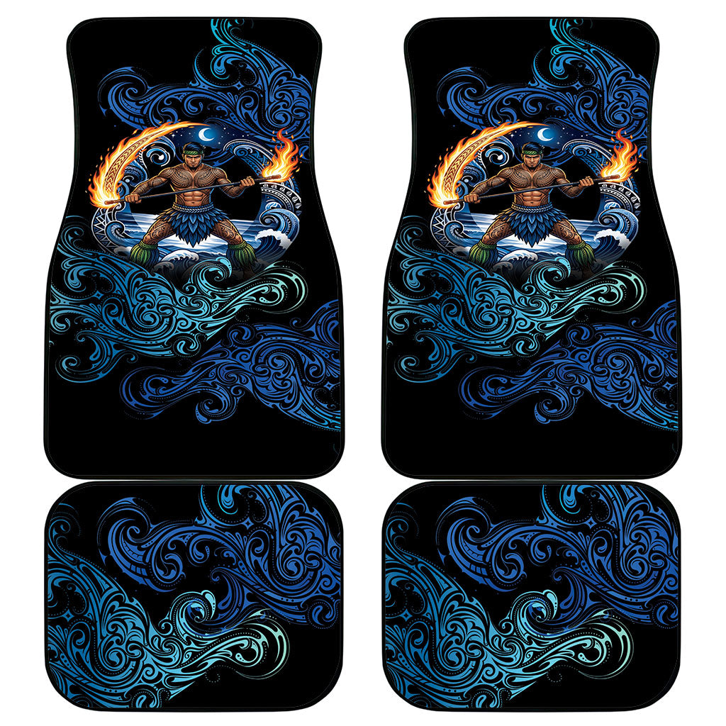 Samoa Siva Afi Car Mats Fireknife Fire Dance Pacific Tribal Motif