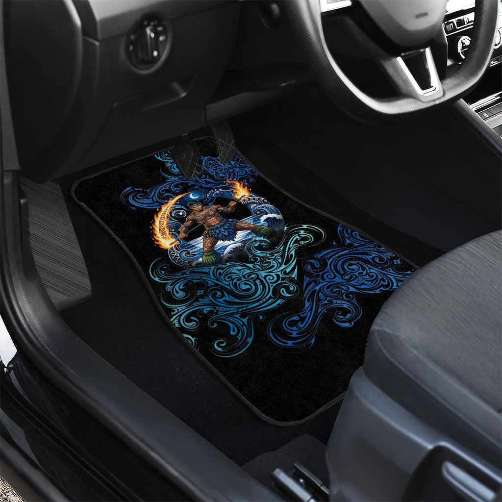 Samoa Siva Afi Car Mats Fireknife Fire Dance Pacific Tribal Motif