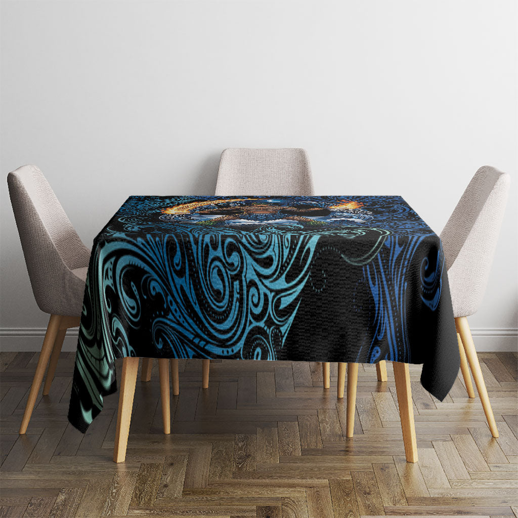 Samoa Siva Afi Tablecloth Fireknife Fire Dance Pacific Tribal Motif