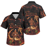 Samoa Siva Afi Dance Fireknife Family Matching Puletasi and Hawaiian Shirt Polynesian Heritage Fire Dance
