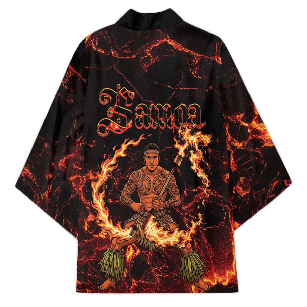 Samoa Siva Afi Dance Fireknife Kimono Polynesian Heritage Fire Dance