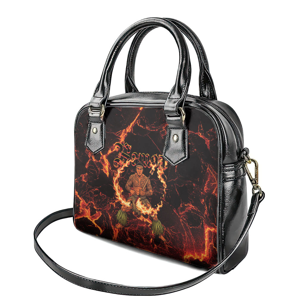 Samoa Siva Afi Dance Fireknife Shoulder Handbag Polynesian Heritage Fire Dance