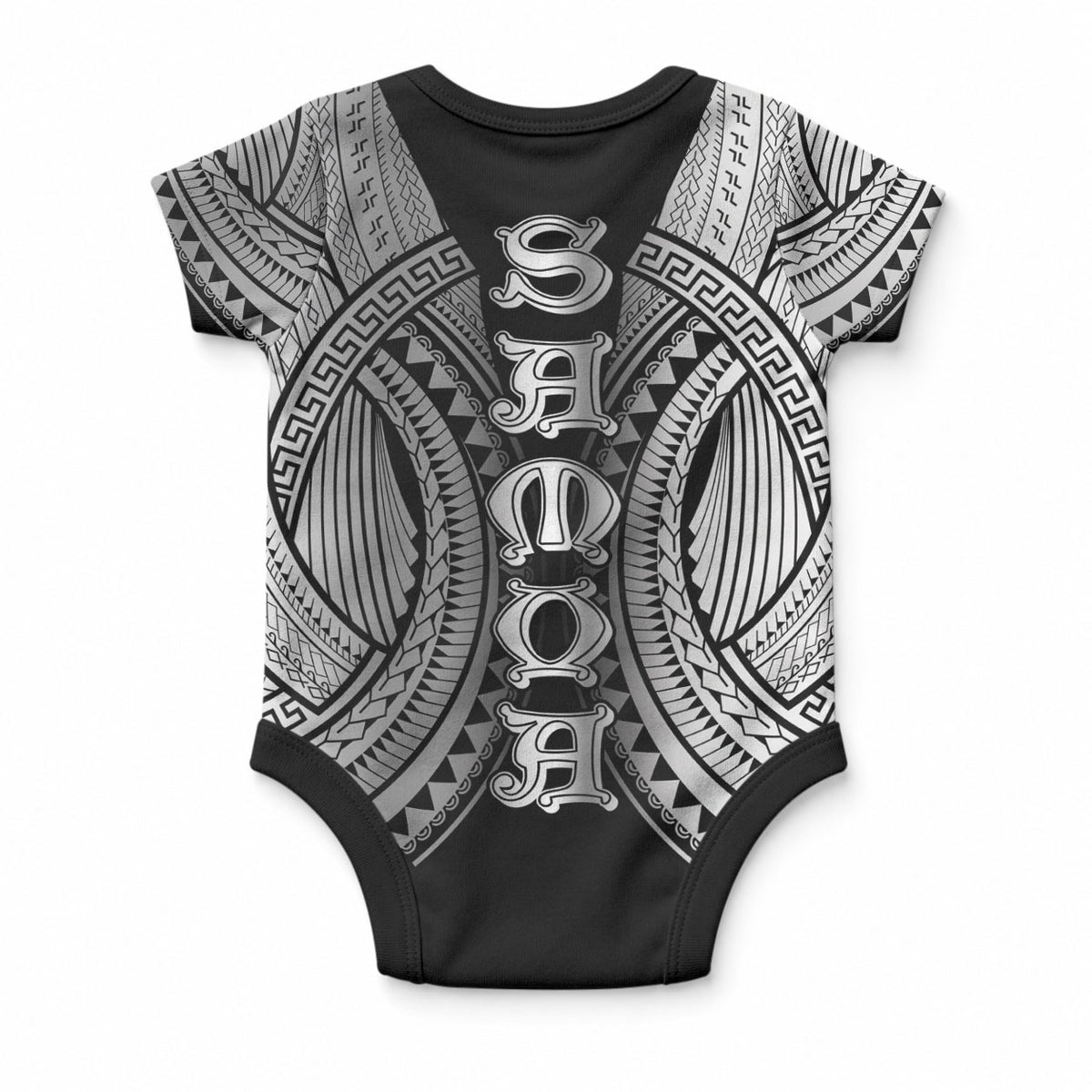 Samoan Ula Nifo Afi Tribal Baby Onesie Polynesian Pattern LT9 - Polynesian Pride