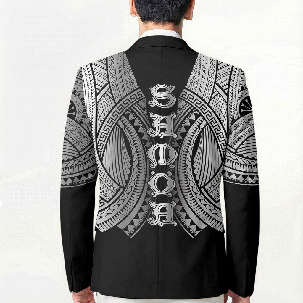 Samoan Ula Nifo Afi Tribal Blazer Polynesian Pattern