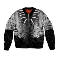Samoan Ula Nifo Afi Tribal Bomber Jacket Polynesian Pattern