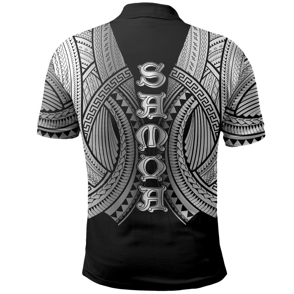 Samoan Ula Nifo Afi Tribal Polo Shirt Polynesian Pattern