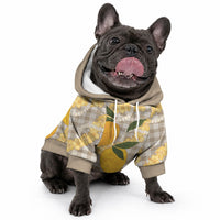 Maku'e Hawaiian Mango Palaka Pet Hoodie Aloha Hibiscus Pikake Lei LT9 - Polynesian Pride