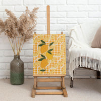 Alani Hawaiian Mango Palaka Canvas Wall Art Aloha Hibiscus Pikake Lei