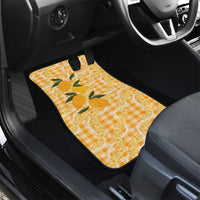 Alani Hawaiian Mango Palaka Car Mats Aloha Hibiscus Pikake Lei