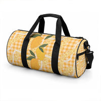Alani Hawaiian Mango Palaka Duffle Bag Aloha Hibiscus Pikake Lei LT9 - Polynesian Pride