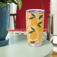Alani Hawaiian Mango Palaka Tumbler Cup Aloha Hibiscus Pikake Lei