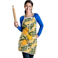 Uliuli Ahiahia Hawaiian Mango Palaka Apron Aloha Hibiscus Pikake Lei