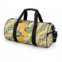 Uliuli Ahiahia Hawaiian Mango Palaka Duffle Bag Aloha Hibiscus Pikake Lei LT9 - Polynesian Pride