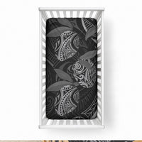 Hawaiian Mango Tribal Tattoo Baby Bed Cover Black White Pacific Traditional Pattern LT9 28 × 52 in Black - Polynesian Pride