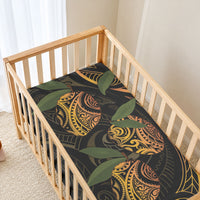 Hawaiian Mango Tribal Tattoo Baby Bed Cover Gold Pacific Traditional Pattern LT9 - Polynesian Pride
