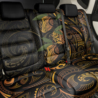 Hawaiian Mango Tribal Tattoo Back Car Seat Cover Gold Pacific Traditional Pattern