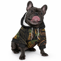 Hawaiian Mango Tribal Tattoo Pet Hoodie Gold Pacific Traditional Pattern LT9 - Polynesian Pride