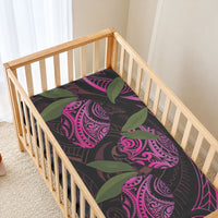 Hawaiian Mango Tribal Tattoo Baby Bed Cover Pink Pacific Traditional Pattern LT9 - Polynesian Pride