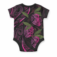 Hawaiian Mango Tribal Tattoo Baby Onesie Pink Pacific Traditional Pattern LT9 - Polynesian Pride