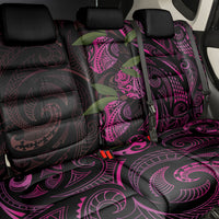 Hawaiian Mango Tribal Tattoo Back Car Seat Cover Pink Pacific Traditional Pattern