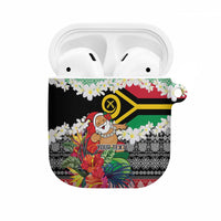 Personalised Vanuatu Joyeux Noel AirPods Case Proud To Be a Ni-Van Sand Drawing Art - Polynesian Pride