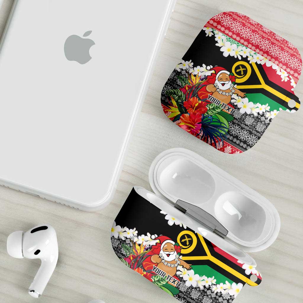 Personalised Vanuatu Joyeux Noel AirPods Case Proud To Be a Ni-Van Sand Drawing Art - Polynesian Pride
