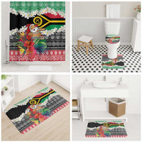 Personalised Vanuatu Joyeux Noel Bathroom Set Proud To Be a Ni-Van Sand Drawing Art - Polynesian Pride
