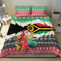 Personalised Vanuatu Joyeux Noel Bedding Set Proud To Be a Ni-Van Sand Drawing Art - Polynesian Pride
