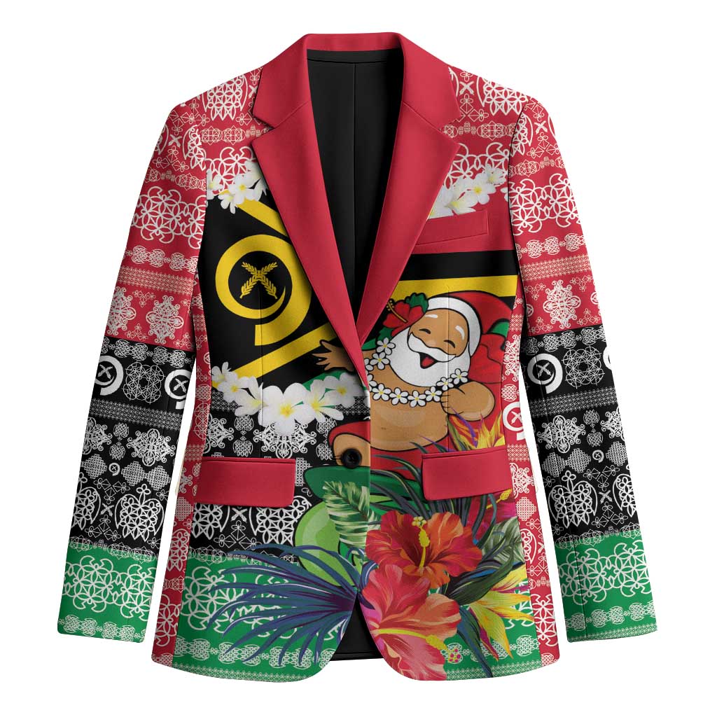 Personalised Vanuatu Joyeux Noel Blazer Proud To Be a Ni-Van Sand Drawing Art - Polynesian Pride