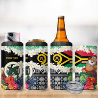 Personalised Vanuatu Joyeux Noel 4 in 1 Can Cooler Tumbler Proud To Be a Ni-Van Sand Drawing Art - Polynesian Pride