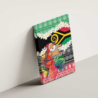 Personalised Vanuatu Joyeux Noel Canvas Wall Art Proud To Be a Ni-Van Sand Drawing Art - Polynesian Pride