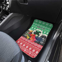 Personalised Vanuatu Joyeux Noel Car Mats Proud To Be a Ni-Van Sand Drawing Art - Polynesian Pride