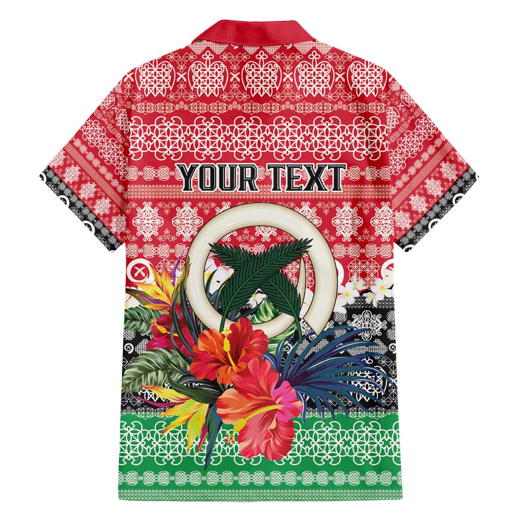 Personalised Vanuatu Joyeux Noel Family Matching Off Shoulder Short Dress and Hawaiian Shirt Proud To Be a Ni-Van Sand Drawing Art - Polynesian Pride