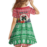 Personalised Vanuatu Joyeux Noel Family Matching Puletasi and Hawaiian Shirt Proud To Be a Ni-Van Sand Drawing Art - Polynesian Pride