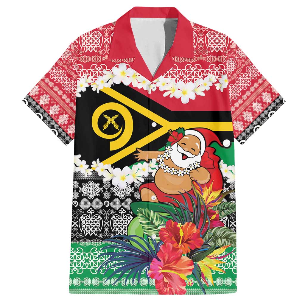Personalised Vanuatu Joyeux Noel Family Matching Puletasi and Hawaiian Shirt Proud To Be a Ni-Van Sand Drawing Art - Polynesian Pride
