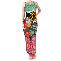 Personalised Vanuatu Joyeux Noel Family Matching Tank Maxi Dress and Hawaiian Shirt Proud To Be a Ni-Van Sand Drawing Art - Polynesian Pride