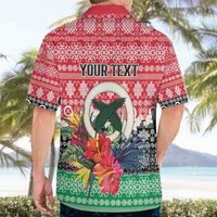 Personalised Vanuatu Joyeux Noel Hawaiian Shirt Proud To Be a Ni-Van Sand Drawing Art - Polynesian Pride