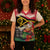 Personalised Vanuatu Joyeux Noel Christmas Knitted V-Neck Vest Proud To Be a Ni-Van Sand Drawing Art - Polynesian Pride