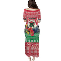 Personalised Vanuatu Joyeux Noel Puletasi Proud To Be a Ni-Van Sand Drawing Art - Polynesian Pride