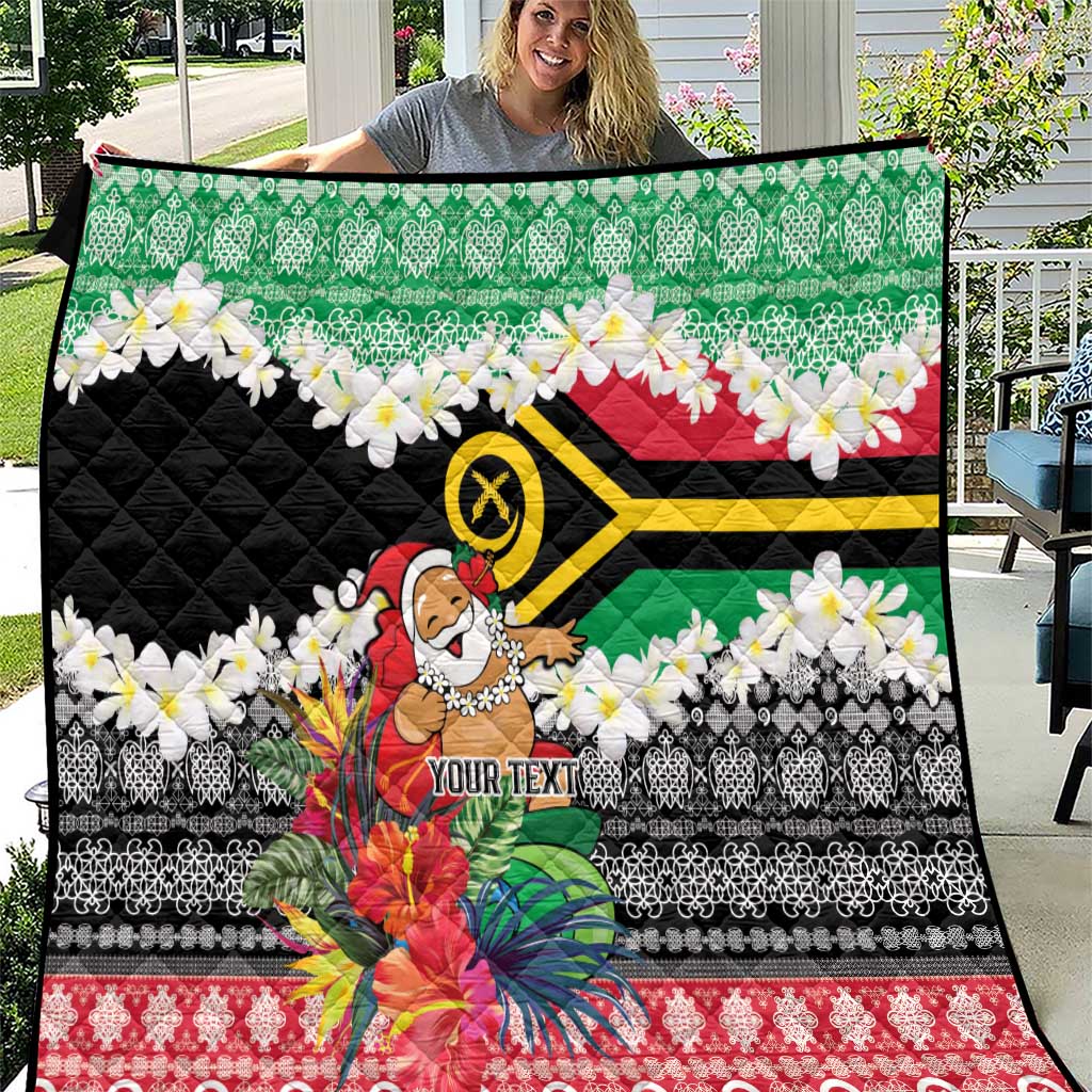 Personalised Vanuatu Joyeux Noel Quilt Proud To Be a Ni-Van Sand Drawing Art - Polynesian Pride