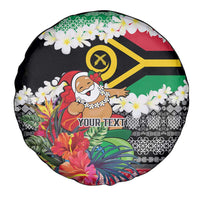 Personalised Vanuatu Joyeux Noel Spare Tire Cover Proud To Be a Ni-Van Sand Drawing Art - Polynesian Pride