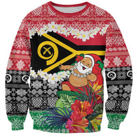 Personalised Vanuatu Joyeux Noel Sweatshirt Proud To Be a Ni-Van Sand Drawing Art - Polynesian Pride