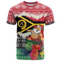 Personalised Vanuatu Joyeux Noel T Shirt Proud To Be a Ni-Van Sand Drawing Art - Polynesian Pride