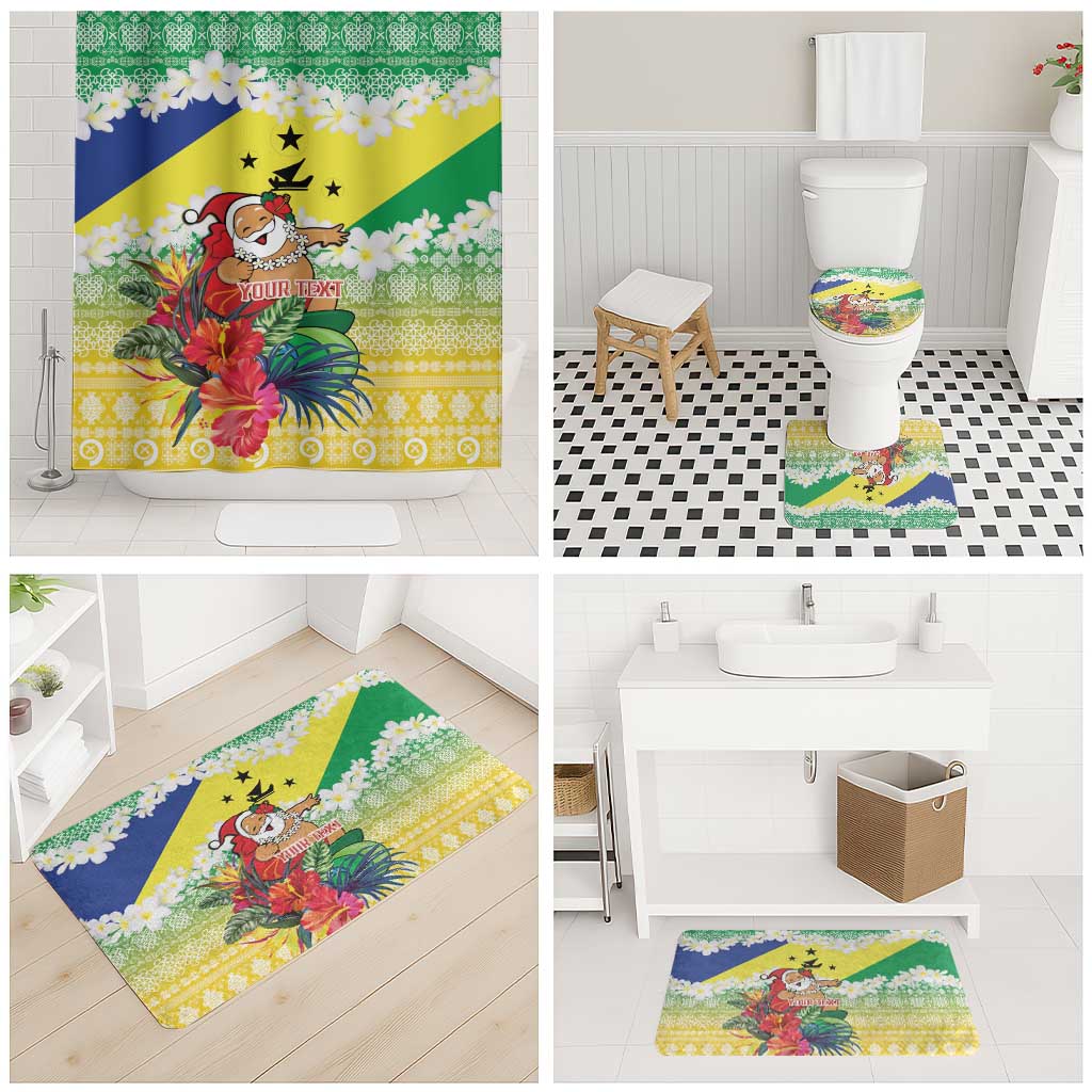 Personalised Malampa Joyeux Noel Bathroom Set Proud To Be a Ni-Van Sand Drawing Art - Polynesian Pride