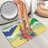 Personalised Malampa Joyeux Noel Bathroom Set Proud To Be a Ni-Van Sand Drawing Art - Polynesian Pride