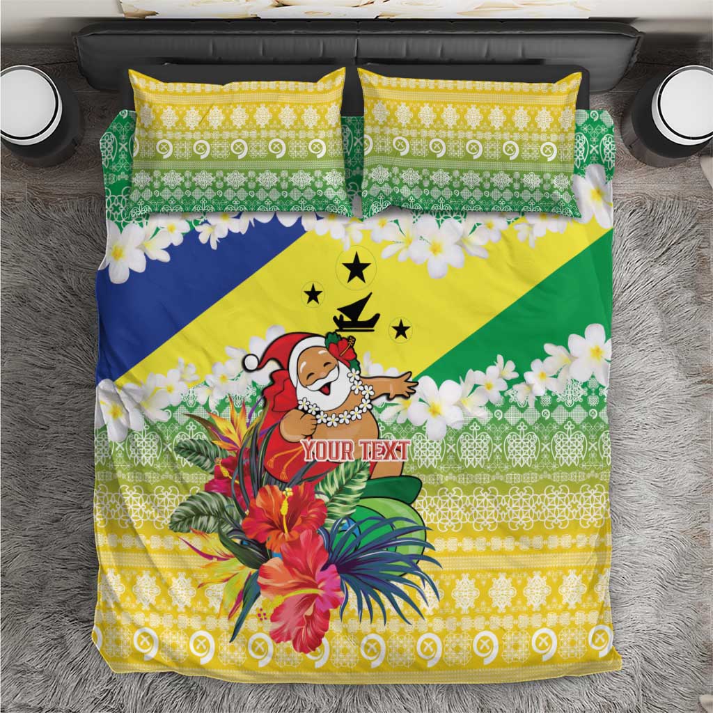 Personalised Malampa Joyeux Noel Bedding Set Proud To Be a Ni-Van Sand Drawing Art - Polynesian Pride