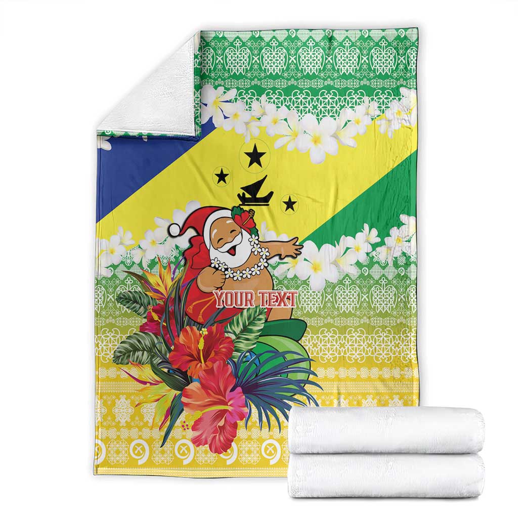 Personalised Malampa Joyeux Noel Blanket Proud To Be a Ni-Van Sand Drawing Art - Polynesian Pride