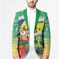 Personalised Malampa Joyeux Noel Blazer Proud To Be a Ni-Van Sand Drawing Art - Polynesian Pride